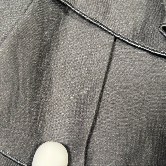 Red Valentino Dress Pleated Layered Womens Size 2 Black Ruffle Collar Wool Blend - Picture 5 of 16